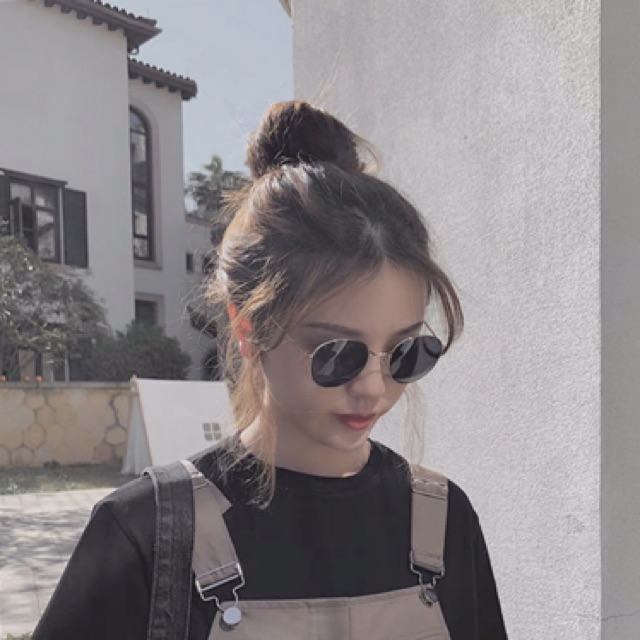 sẵn | Kính vuông vintage / CHUẨN VIỀN BẠC CHẮC CHẮN 🖤 kính râm đen