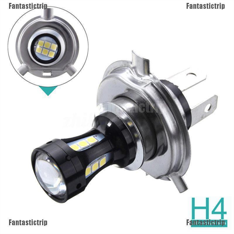 Fantastictrip H4 Motorcycle 3030 18 SMD LED Headlight Head Light Lamp Bulb 6500K 12-24v