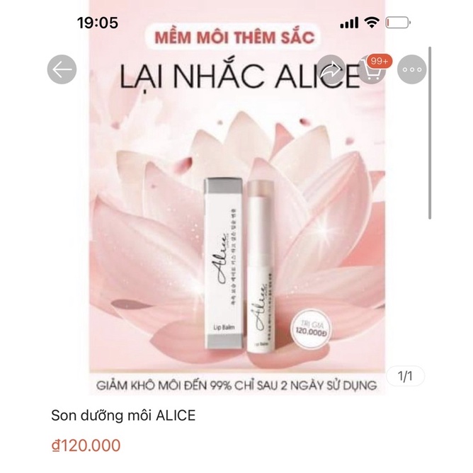 Son dưỡng môi Alice