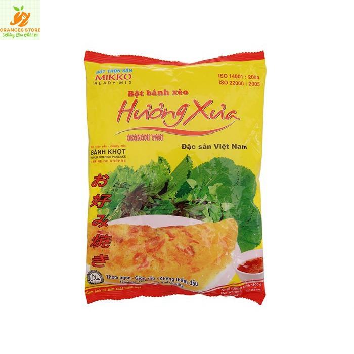 Bột bánh xèo, bánh khọt 500gr - HƯƠNG XƯA MIKKO