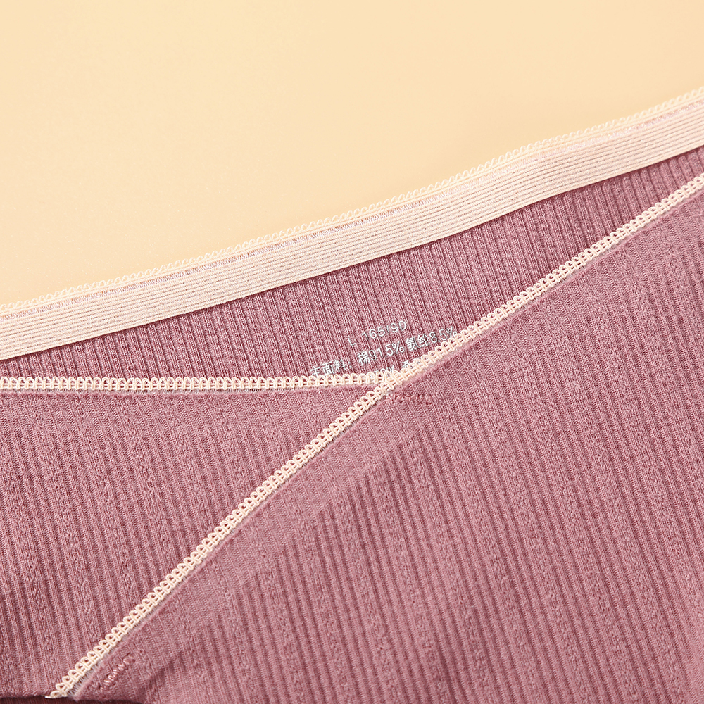 Quần lót Aijolen bằng cotton lưng thấp không viền thoáng khí cho mẹ bầu