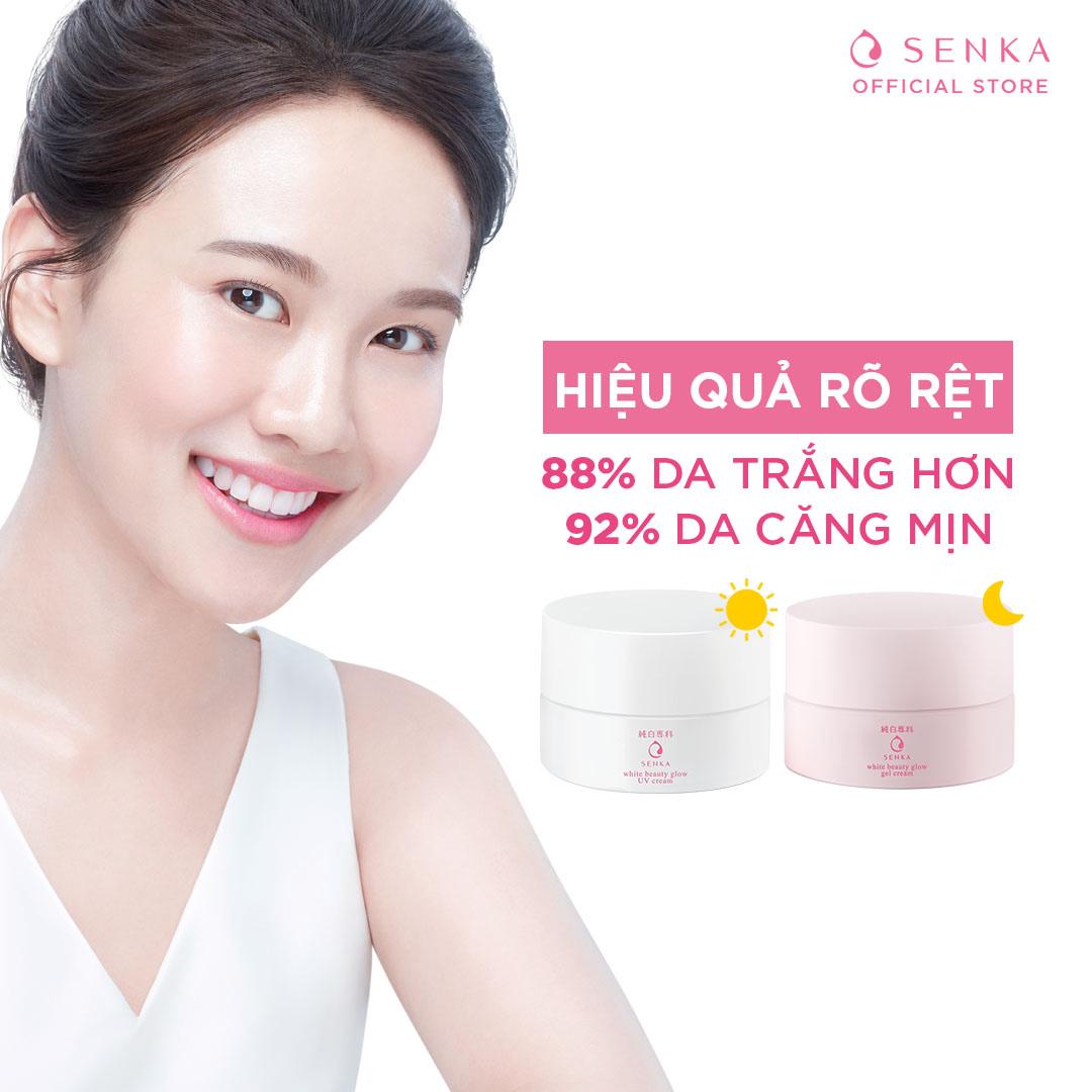 Bộ đôi kem dưỡng Senka ban ngày và ban đêm (50g x 2)_95200