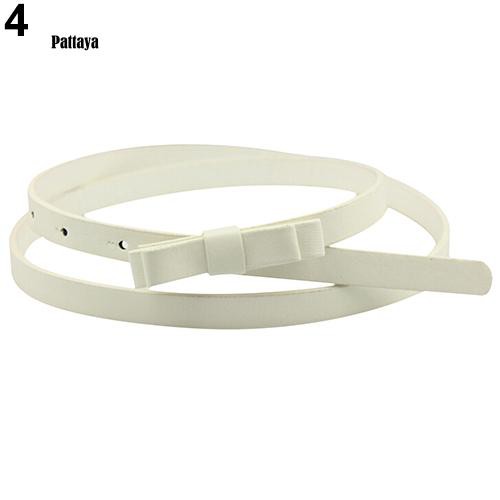 Dây thắt lưng da Pu phối nơ màu kẹo dễ thương thời trang cho nữ | BigBuy360 - bigbuy360.vn
