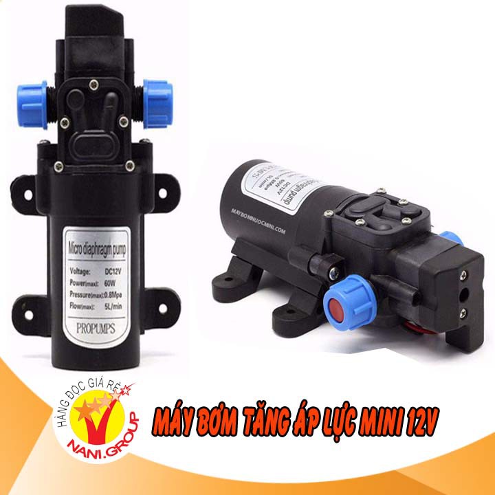 Máy Bơm Tăng Áp mini 12V