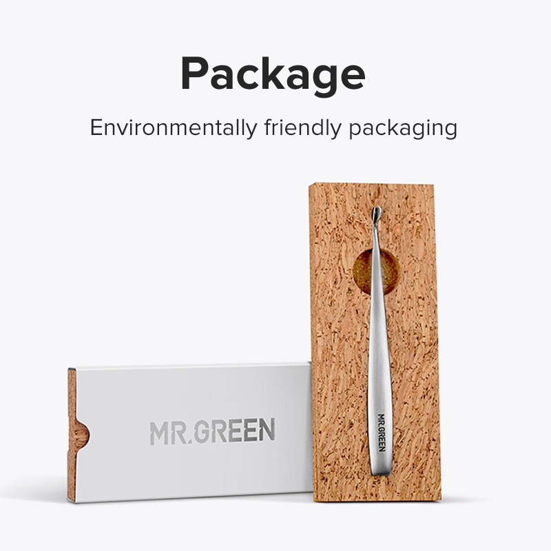 MR.GREEN Que Đẩy Da Chết  Mr-2109 Bằng Thép Không Gỉ Làm Sạch Biểu Bì Làm Móng Nghệ Thuật