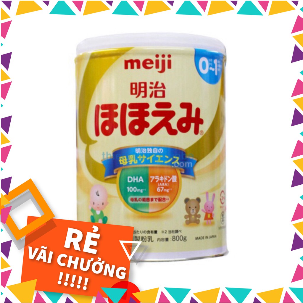 Sữa Meiji 0-1 nội địa Nhật 800g