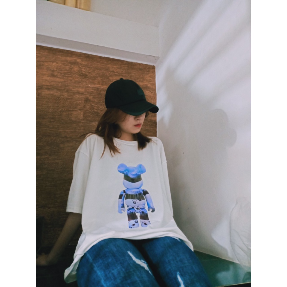 Áo Thun Tay Lỡ BearBrick, Áo phông unisex Form rộng Oversize, chất liệu Cotton. KKIMSHOP