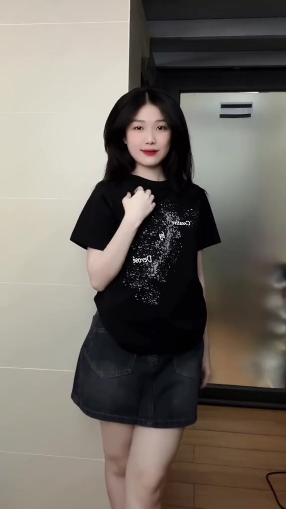 POINTED JEAN DEROSE SKIRT - Váy jean kèm quần bên trong (2 màu) | BigBuy360 - bigbuy360.vn