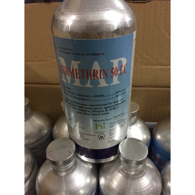 THUỐC MUỖI 1 LÍT CHAI NHÔM , thuốc diệt muỗi  50 EC lọ 1000ml và 500ml
