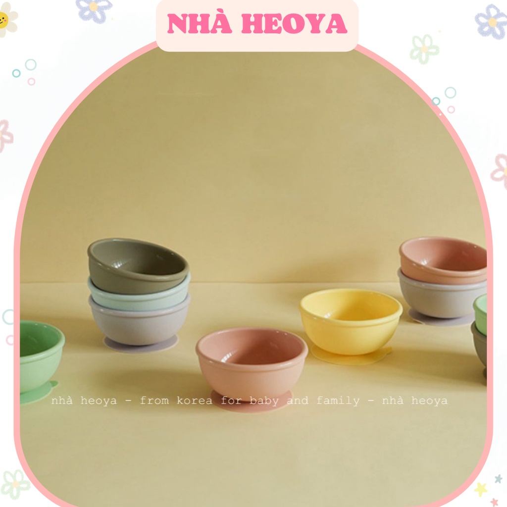 BÁT ĂN DẶM ĐẾ HÍT SILICON DAILYLIKE BONBON HÀN QUỐC