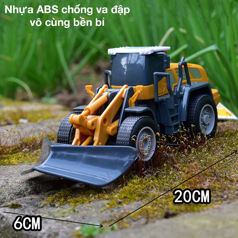 Đồ chơi mô hình xe ủi có thể tháo rời các chi tiết cho bé nhựa nguyên sinh an toàn, chi tiết giống ngoài đời thực