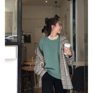 ( CÓ ẢNH THẬT) Áo Len Đan Basic Cổ Tròn 2019