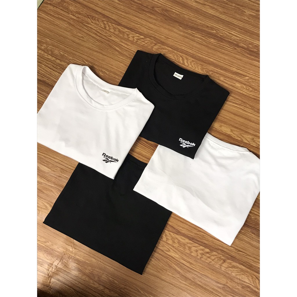 Áo Thun Nam Đen Trắng Ngắn Tay Cổ Tròn Vải Cotton Xịn | BigBuy360 - bigbuy360.vn