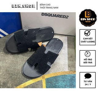 Dép quai ngang h. m đính đá, dép nam cao cấp - bin shop