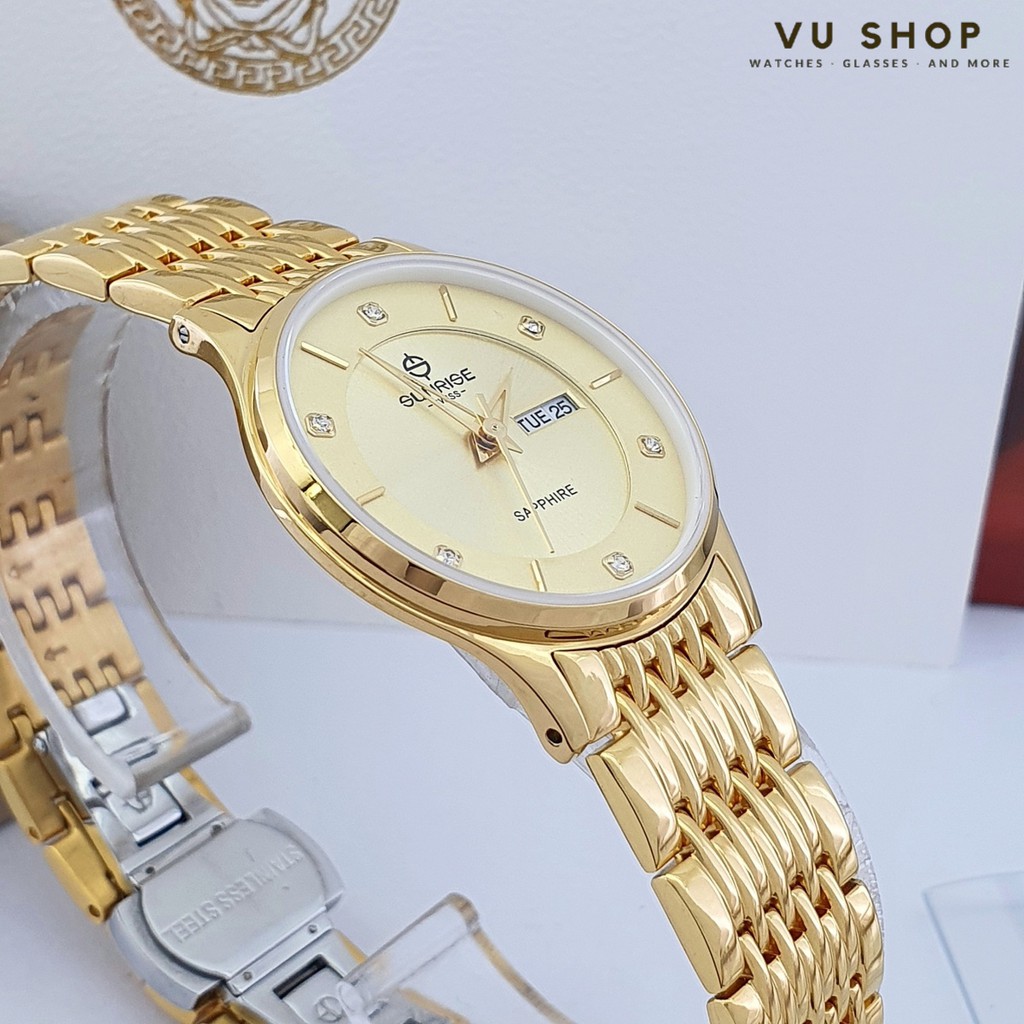 Đồng hồ nữ SUNRISE 2109SB - Chính hãng, kính Sapphire