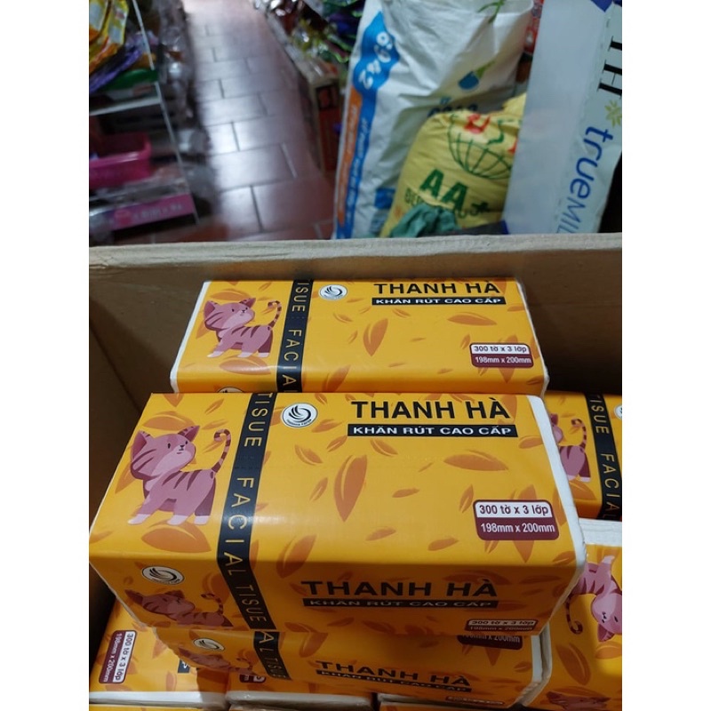 Giấy ăn Thanh Hà 300 tờ  loại to
