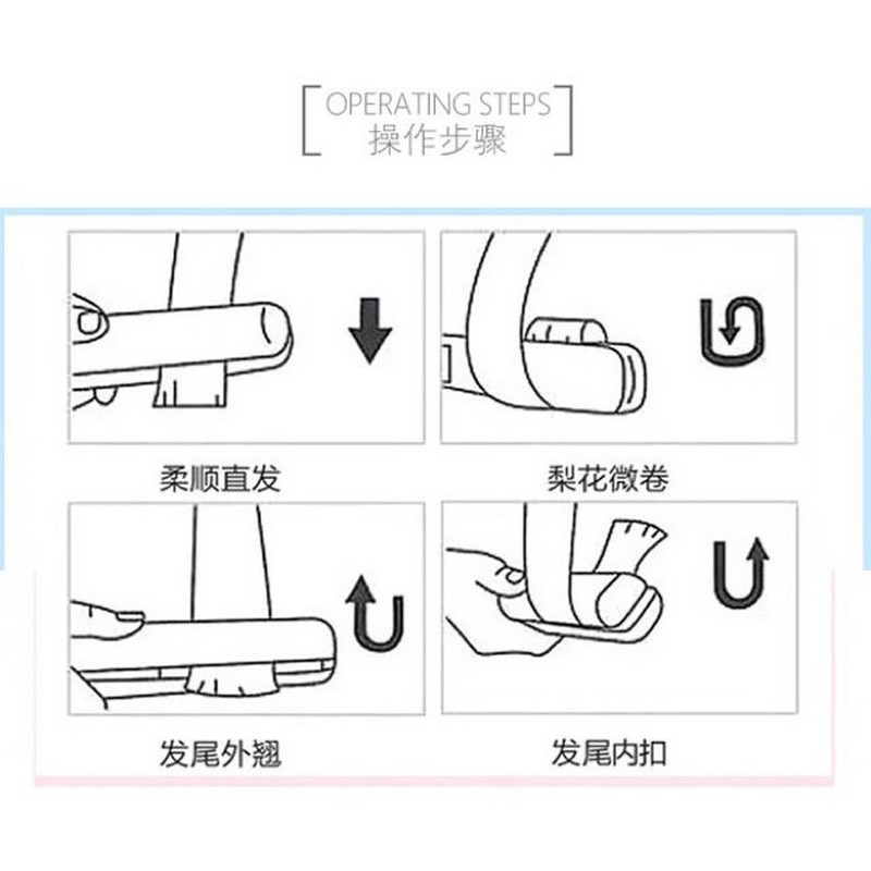 Máy uốn duỗi tóc mini 2 trong 1 tiện lợi