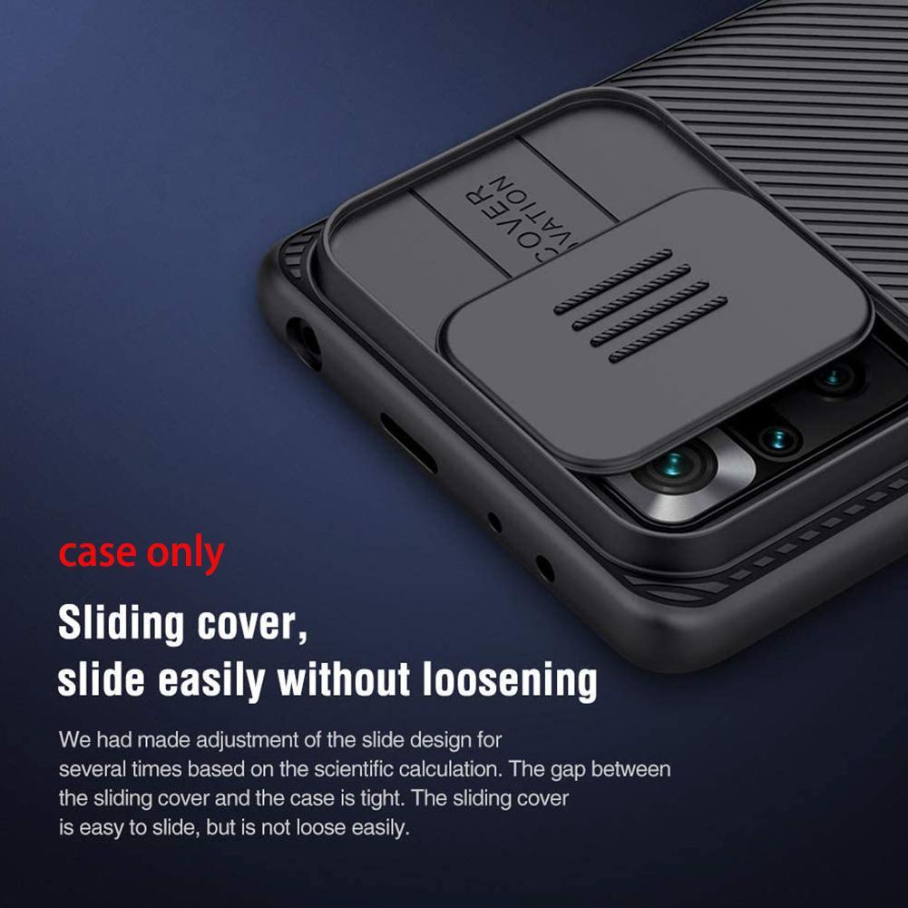 Ốp điện thoại NILLKIN màu đen có nắp trượt bảo vệ camera cho Xiaomi Redmi Note 11/11 Pro B8R9 Z9Z5 E0V3 B2M5