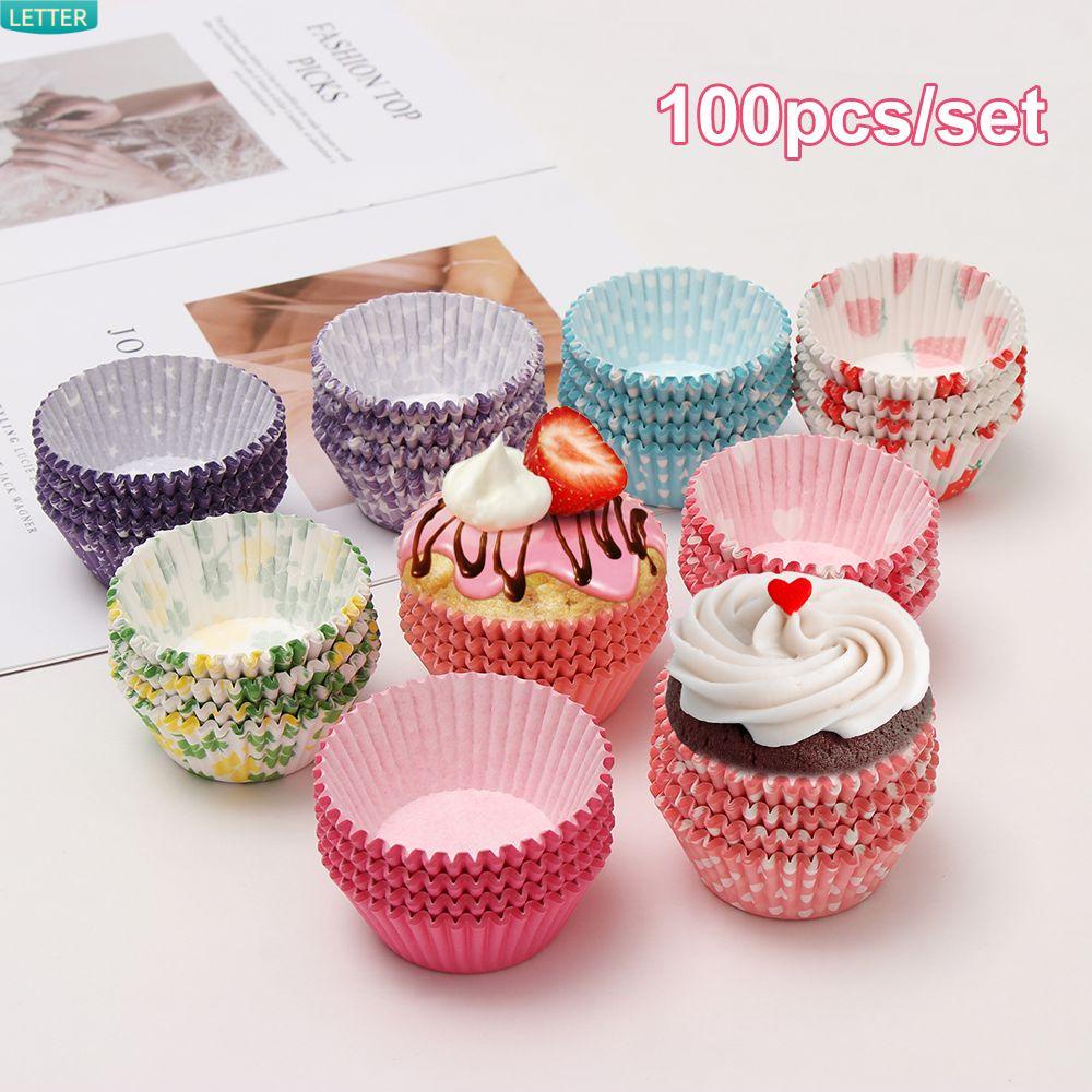 Set 100 Cốc Giấy Đựng Bánh Cupcake/Cupcake Tiện Dụng