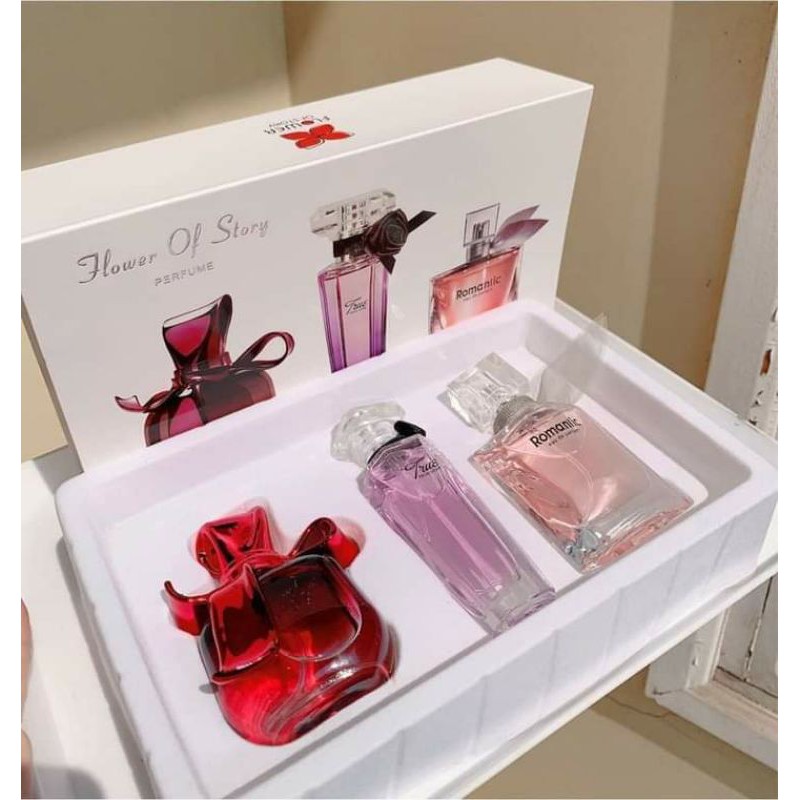 💮 SET NƯỚC HOA NỮ 3 CHAI FLOWER OF STORY SIÊU THƠM 💮💮