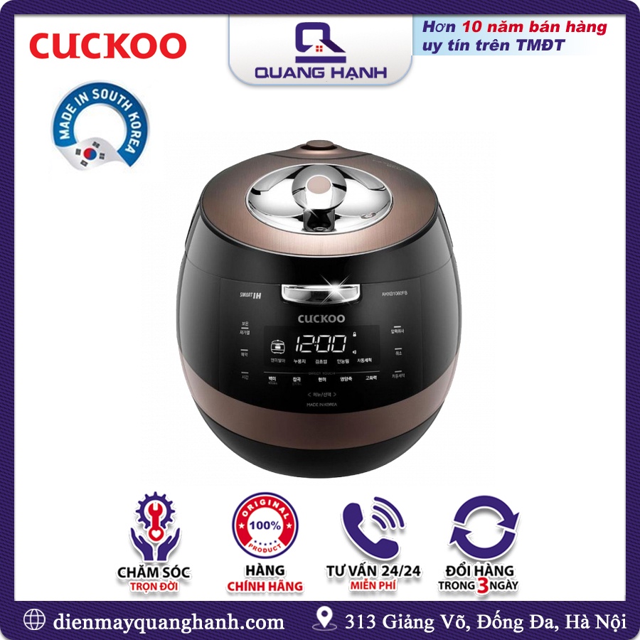 Nồi cơm điện Cao tần Cuckoo 1060FB CRP-AHXB1060FB 1.8L [Sản xuất tại Hàn Quốc]