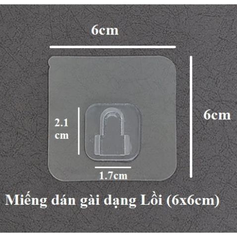 Miếng dán tường đa năng siêu chắc dính dự phòng cho kệ kim loại, kệ chữ nhật, kệ treo đồ nhà tắm