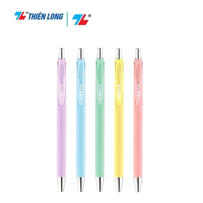 [Chọn màu] Bút gel B màu Pastel Thiên Long Pazto GEL-B015 / Bút Gel B015 mực xanh nét 0.5mm có ngòi thay