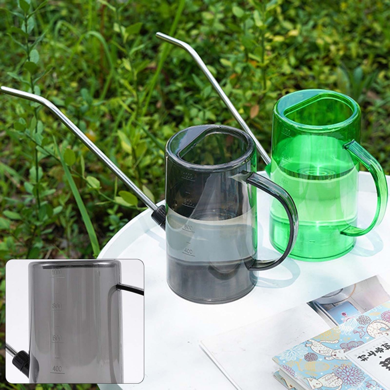 Bình Tưới Cây Trong Suốt Miệng Dài 1L Tiện Dụng