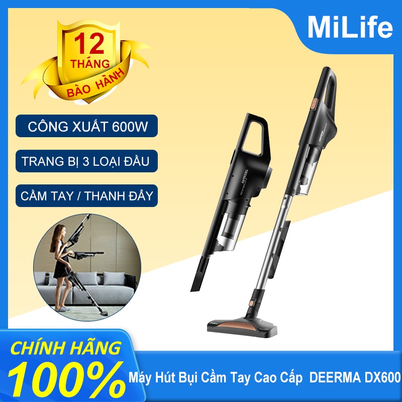 [Mã ELHA22 giảm 6% đơn 300K] Máy hút bụi cầm tay có dây Deerma DX600/máy hút bụi gia dụng máy hút bụi gia đình 4in1