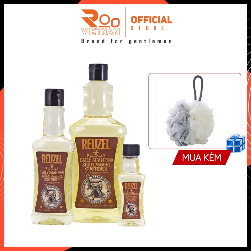 Dầu Gội Xả Tắm Toàn Thân Reuzel 3 in 1 Tea Tree Làm Sạch Da Đầu, Tóc Khô Xơ, Mùi Bạc Hà Mát Lạnh