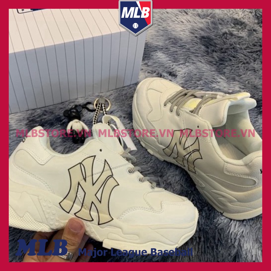 Giày MLB NY Nam Nữ, Giày NY Vàng Thể Thao Sneaker Đế 2 Lớp Tăng Chiều Cao Full Box | BigBuy360 - bigbuy360.vn