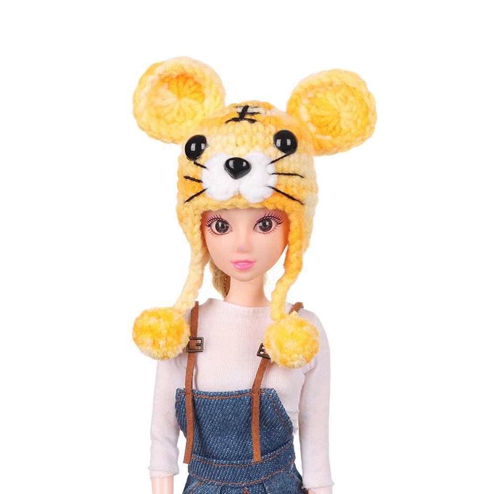 Nón Len Họa Tiết Hoạt Hình 12~16cm Cho Búp Bê