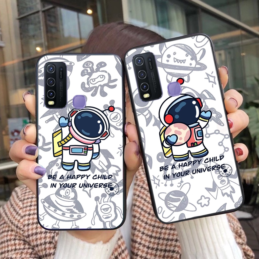 Ốp lưng Vivo Y30 - Vivo Y50 mẫu  vũ trụ cute đáng yêu
