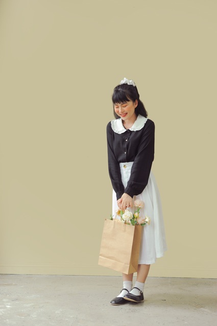 Aki skirt ( màu trắng )