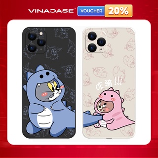 Ốp lưng Vina Case Iphone 6S/6 Plus/7G/8G/X/Xs/11/12/....dẻo cạnh vuông bảo vệ camera hình Mèo và Chuột