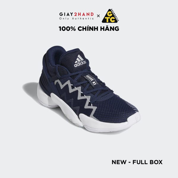 (AUTHENTIC 100%) Giày Sneaker Thể Thao Bóng Rổ Adidas D.O.N ISSUE 2 SIGNAL “NAVY” FW8516 Chính Hãng 100% (Ship US)