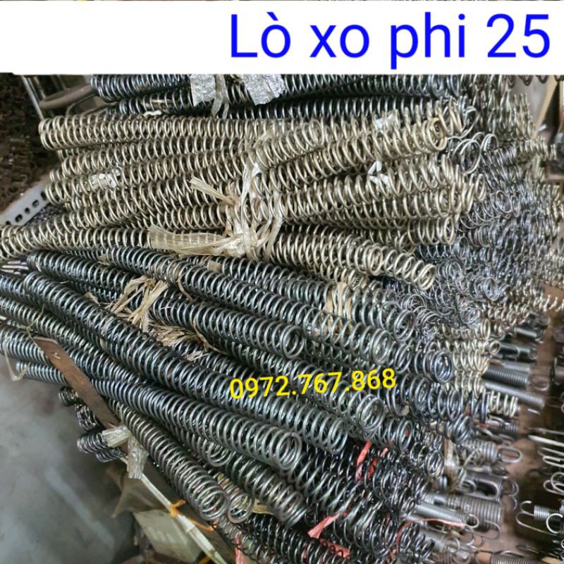 Lò xo nén, đường kính ngoài 25mm, chiều dài 300mm