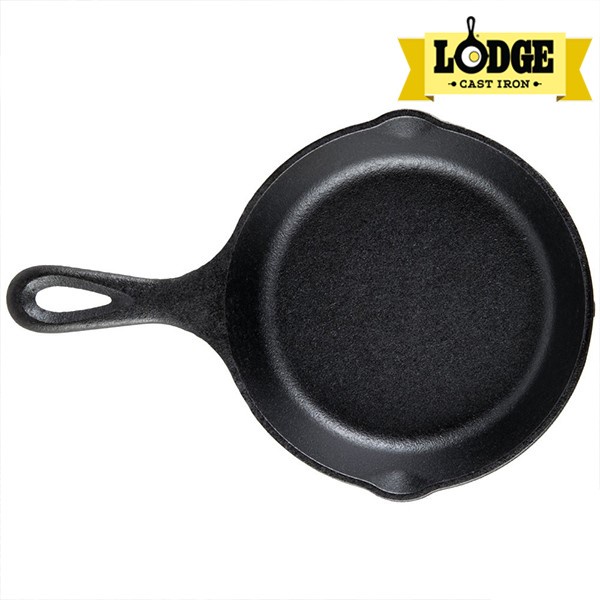 Chảo gang đúc chính hãng Lodge 13cm - H5MS. Chảo dùng chiên 1 quả trứng, nướng miếng beefsteak