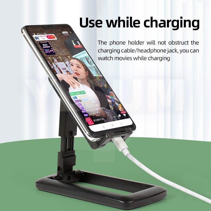 Giá đỡ điện thoại/máy tính bảng có thể gấp gọn đa năng cho iPhone iPad