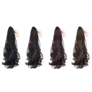 Đuôi Tóc Giả Nữ Ngoạm Xoăn Dài Cá Tính Mềm Mượt Cao Cấp