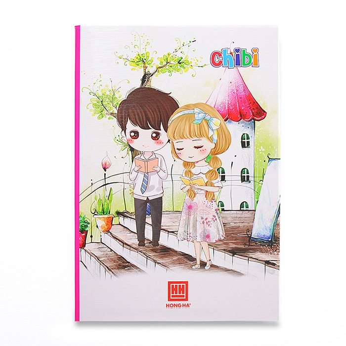 Vở 4 ly ngang Hồng Hà 200 trang South Star Chibi 0746 dành cho học sinh miền Trung - Nam