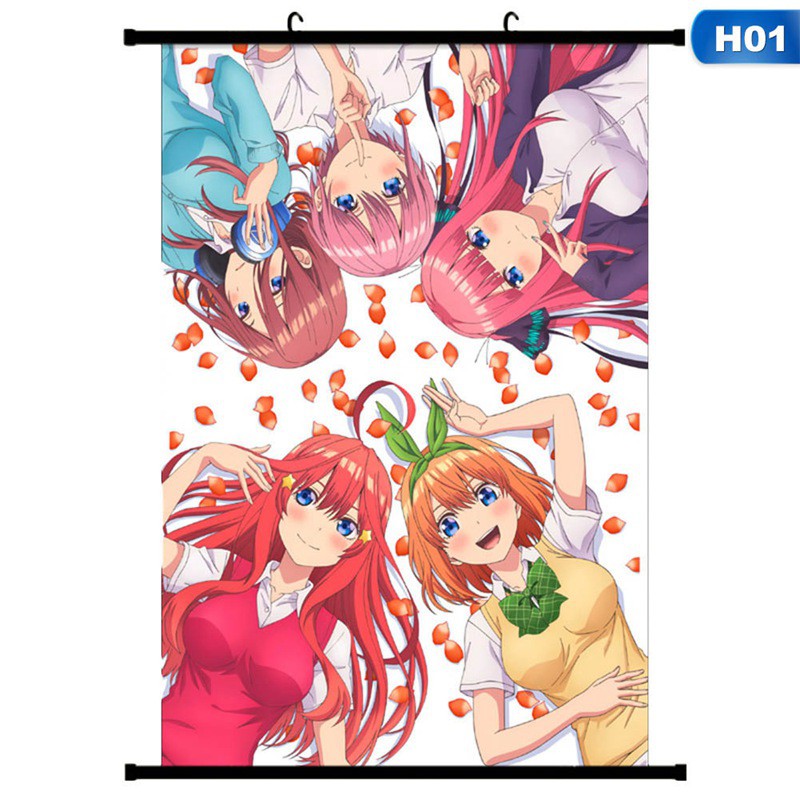 Tranh cuộn vải bố dùng để trang trí in hình ảnh anime Nhật Bản