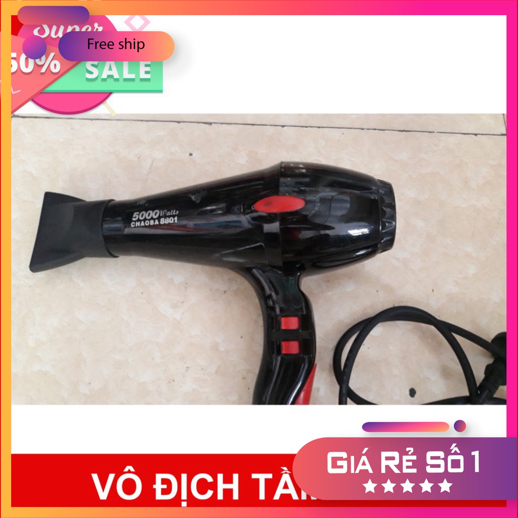 Máy Sấy Tóc Cao Cấp Nhập Khẩu Dùng SALON Tóc CHAOBA 8801 Loại 5000W  giảm giá 50% mua ngay nhanh tay [FREESHIP] [Mã FASH