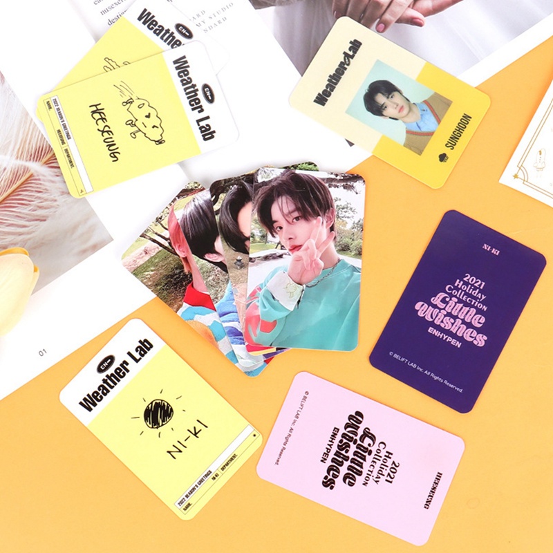 Set 7 Tấm Ảnh In Hình Nhóm Nhạc Kpop Enhypen 2022 Xinh Xắn