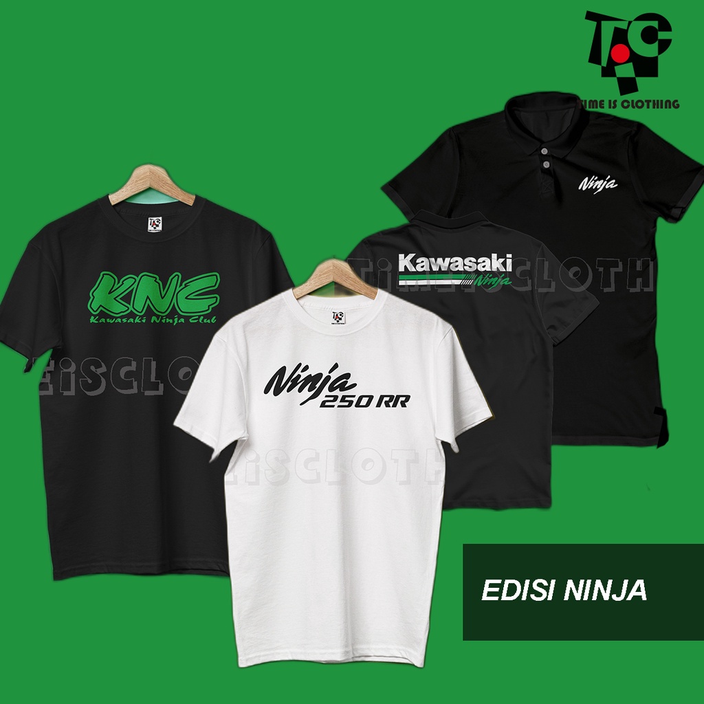 Áo thun giảm giá Combed 30S Distro Kawasaki Ninja Club KNC áo thun tùy chỉnh dành cho nam và nữ