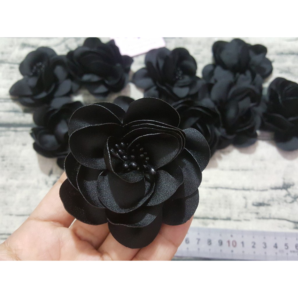 HOA PHI LỤA CÓ NHUỴ 7cm