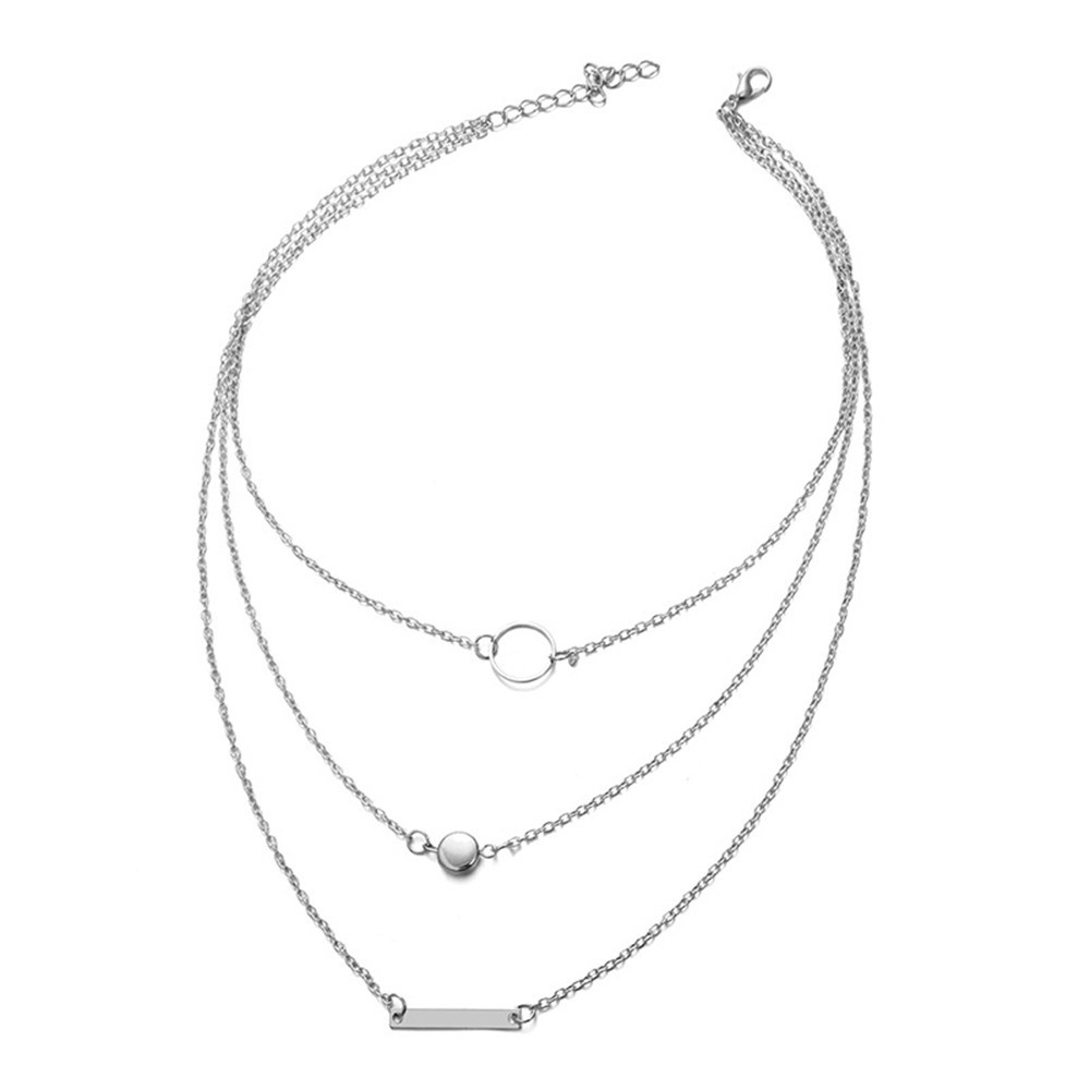 Dây Chuyền Hợp Kim Nhiều Lớp thanh ngang Phong Cách Boho thời trang nữ C170