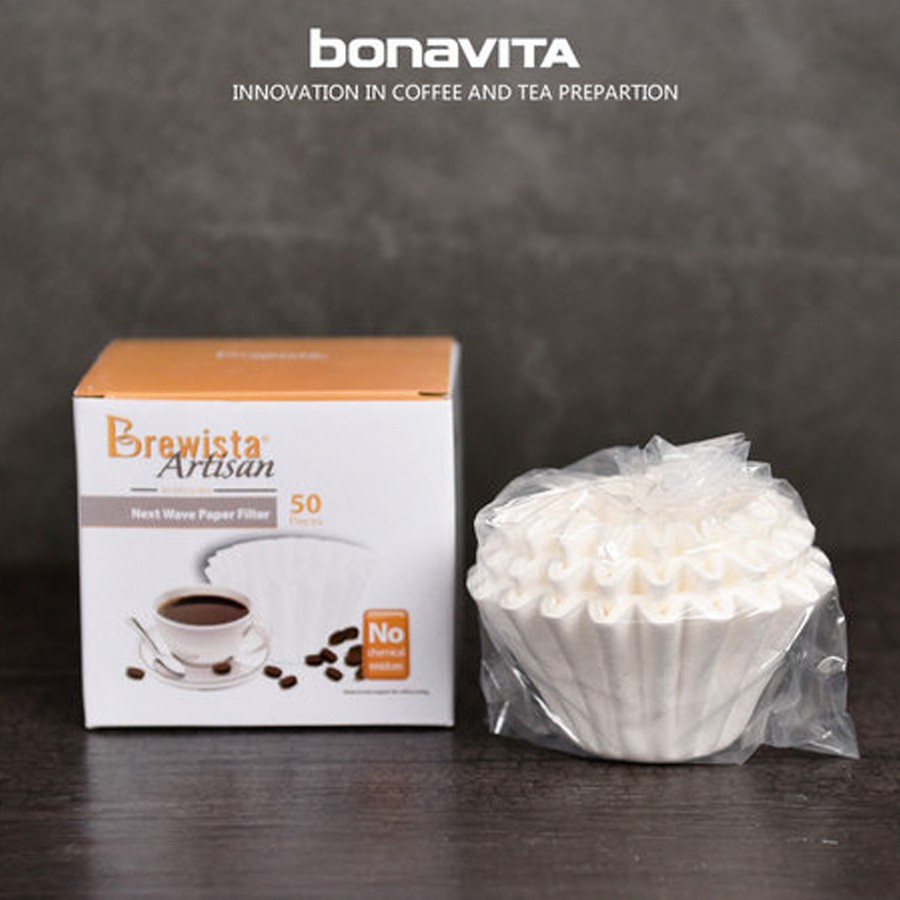 Giấy lọc Cà Phê cao cấp NEXT WAVE Original White Paper Filter for 1~2cups-Economy Pack - Chính hãng Brewis