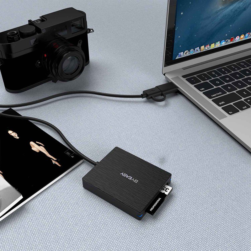 Đầu Đọc Thẻ Nhớ Byeasy Uc-91 Cfast 2.0 Có 3 Cổng Kết Nối Usb 3.0 | BigBuy360 - bigbuy360.vn