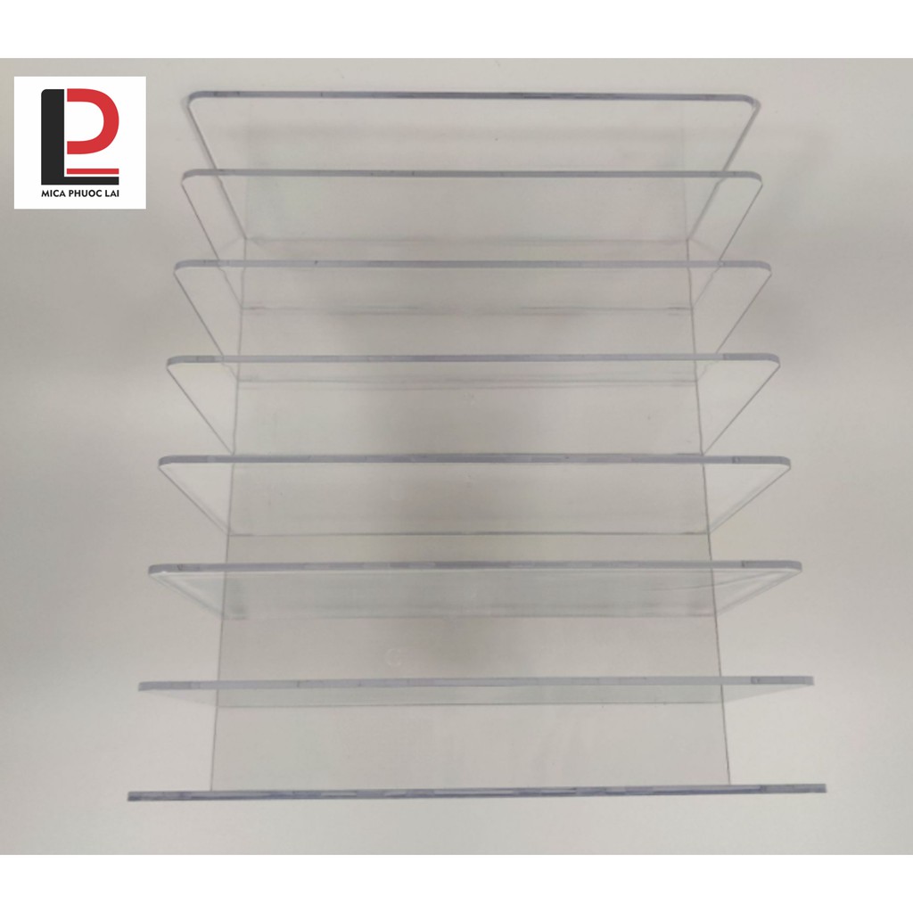 Kệ mica nhiều ngăn để sách/ tạp chí/ mỹ phẩm... cao cấp/ Giá đỡ acrylic trưng bày sản phẩm